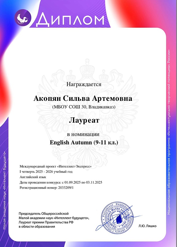 Достижения