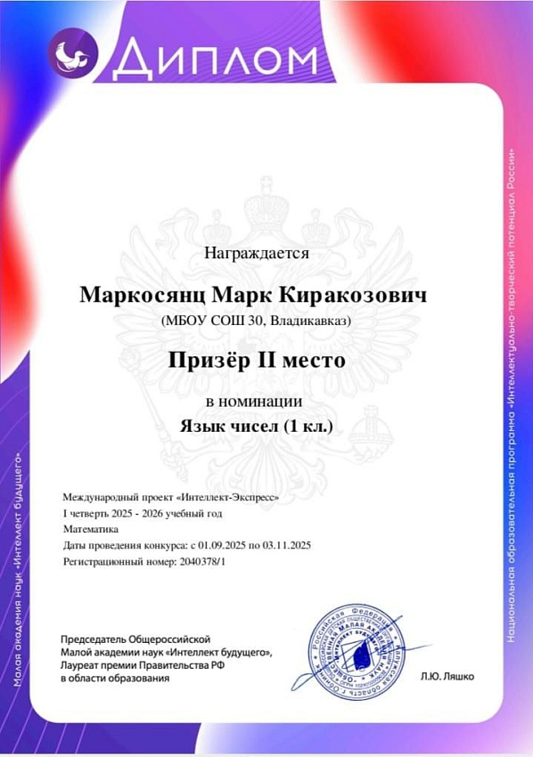 Достижения