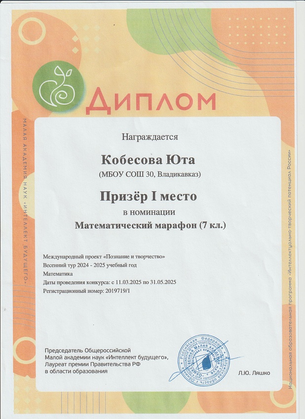 Достижения