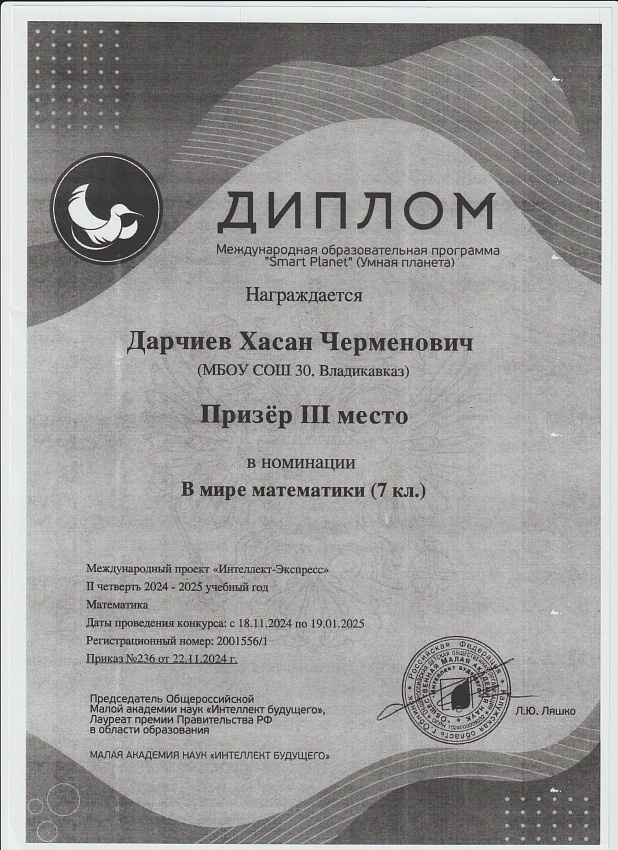 Достижения