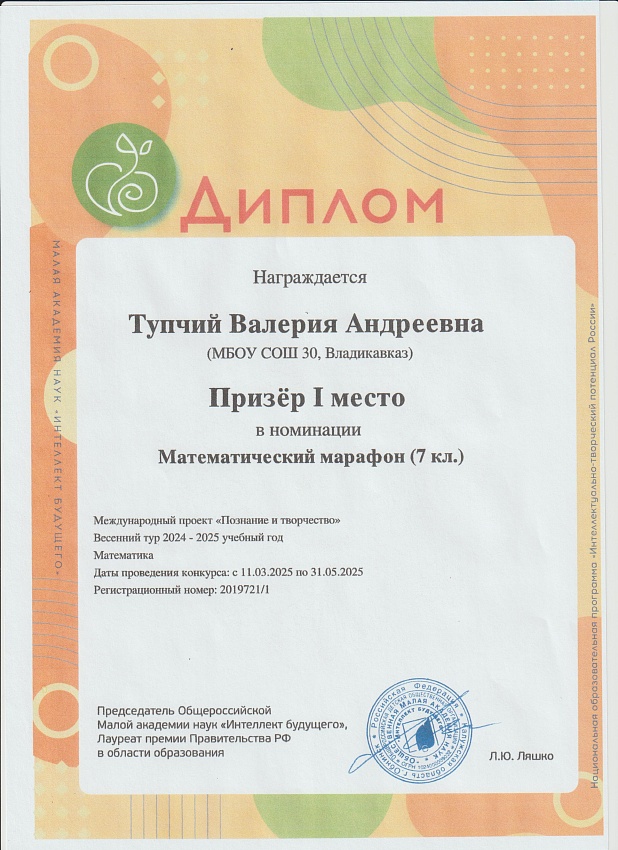 Достижения